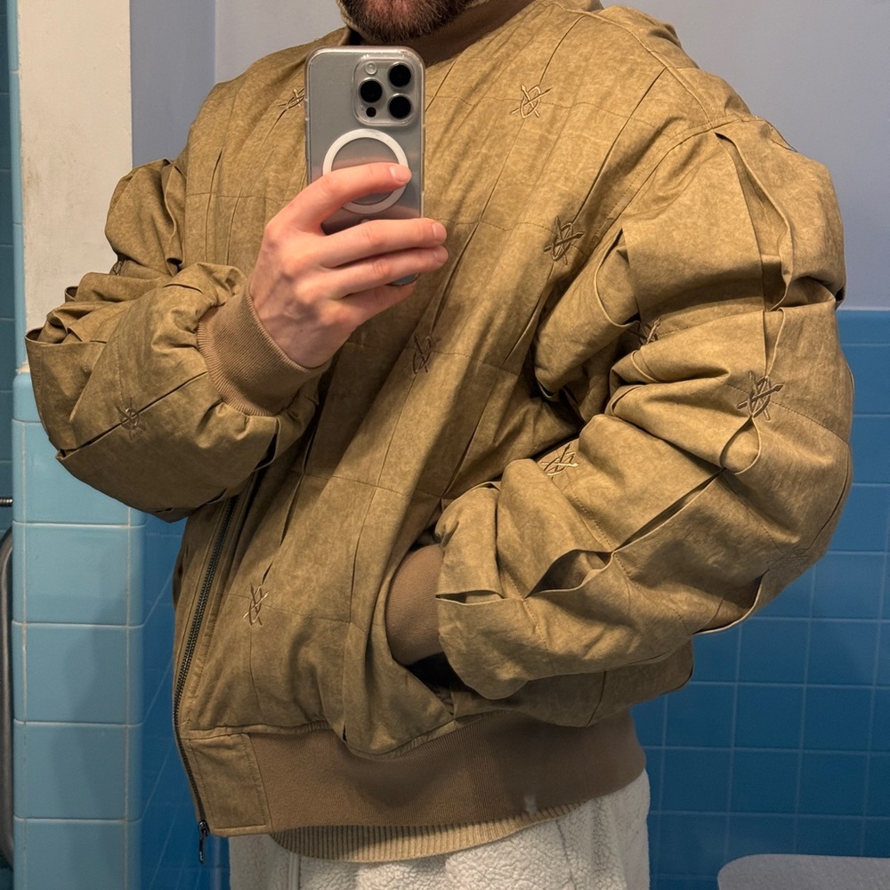 Daily Paper Brown Bomber Jacket BRAND NEW